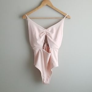 aerie blush one piece swimsuit M